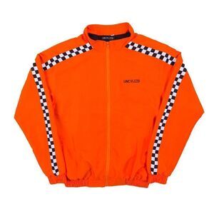 Racer Track Jacket- Orange Size Large